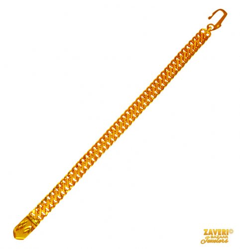 22 kt Yellow Gold Mens Bracelet 