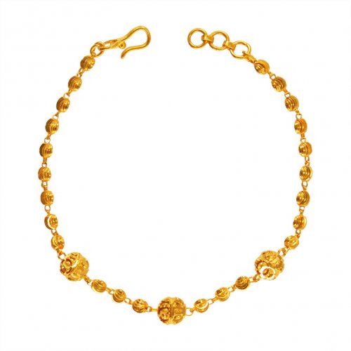 22 Karat Gold Bracelet For Ladies - AjBr64655 - 22K Gold bracelet for ...