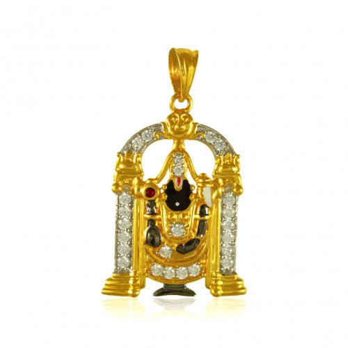 22 kt Gold Lord Balaji Pendant 