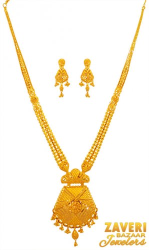 22 Kt Gold Filigree Necklace 