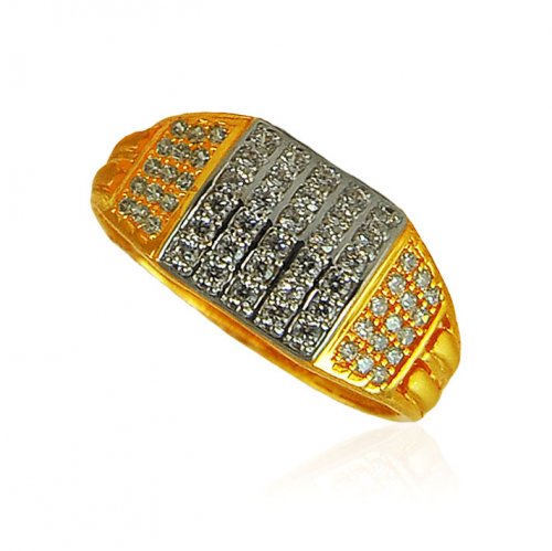 22Karat Gold Signity Ring for Men 