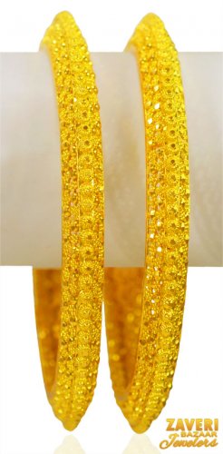 22Karat Gold Filigree Kada (2PCs) 