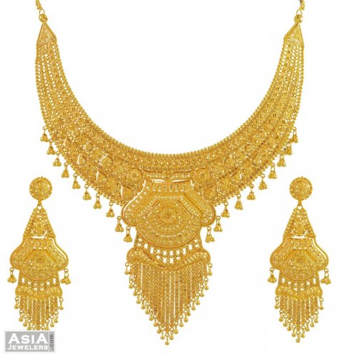 22k Bridal Necklace Set 