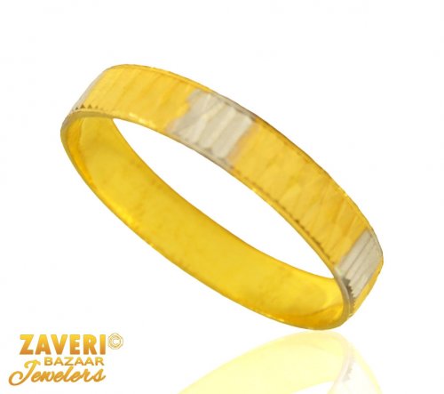 22 kt Gold Two Tone Band 