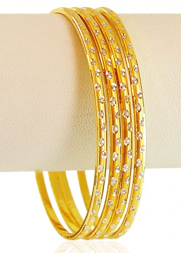 22 Karat Gold Bangles 4 PCs 