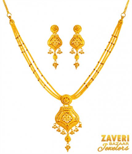 22k Gold Exclusive Necklace Set 