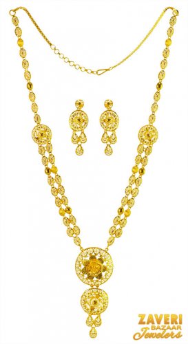 22kt Gold Necklace Set for Ladies 