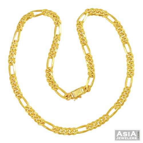 figaro gold chain 22k