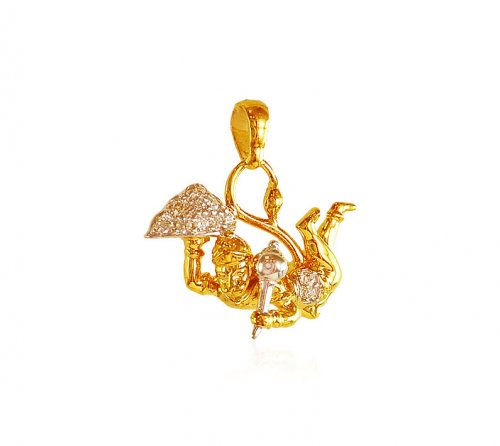 Hanuman Jee Gold Pendant 