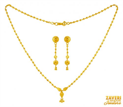 22KT Gold Necklace Set 