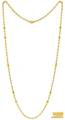 22k Gold Fancy Chains For Ladies 