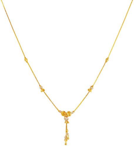 22K Gold Two Tone Chain 