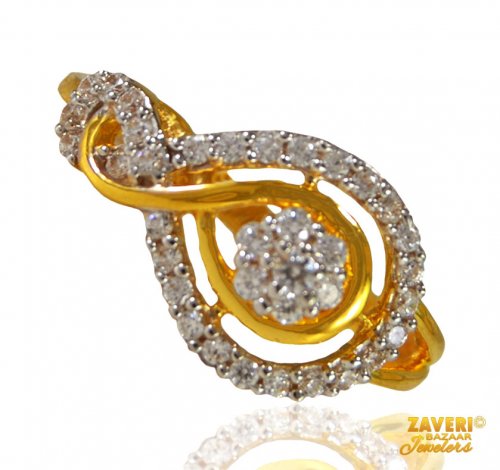 22KT Gold fancy ring for ladies 