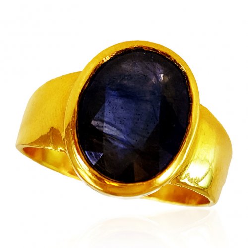 22kt Gold Blue Sapphire Ring 