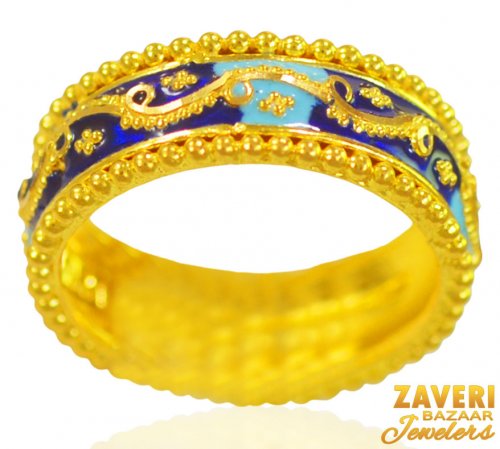22K Gold Fancy Band for Ladies 