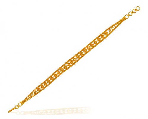 22K Gold Ladies Filigree Bracelet  