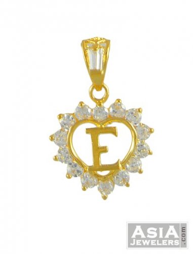 Gold Signity (E) Pendant 