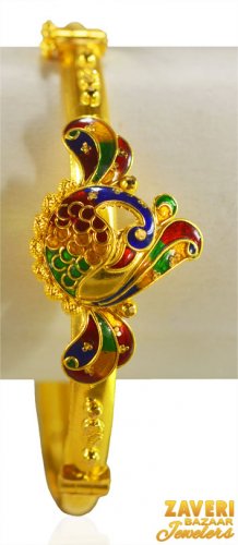 22K Gold Meenakari Kada  
