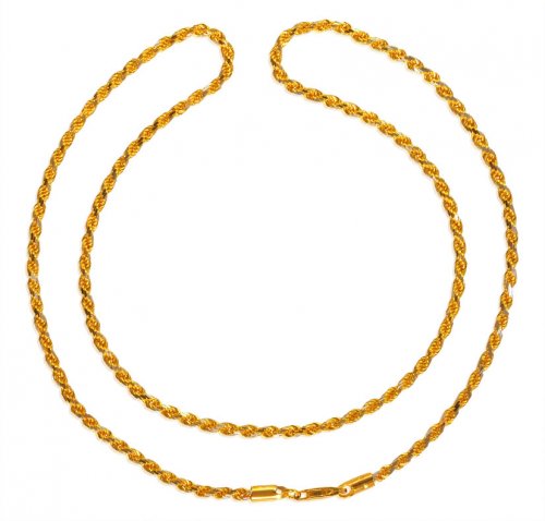 22kt Gold Fancy Rope Chain. Chain 