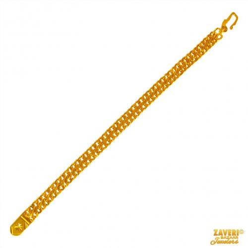 22 kt Yellow Gold  Mens Bracelet 