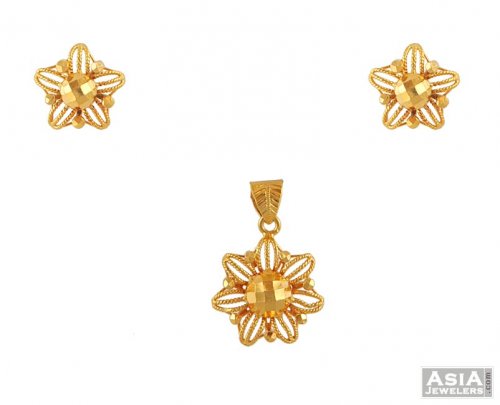 gold pendant set designs with price