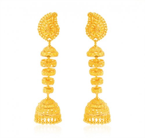 22Karat Gold Long Earrings 