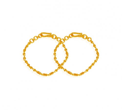 22k Gold Beads Baby Bracelet 
