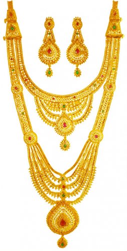 22Karat Gold Bridal Necklace Set 