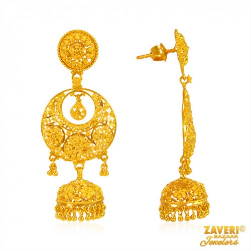 Chand bali 22 Kt Gold Earrings 