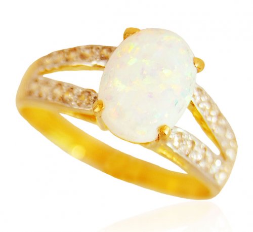 22KT Gold Opal Ring 