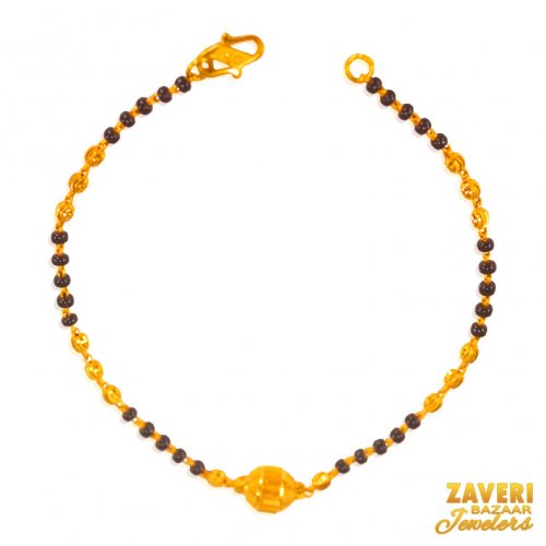 22 Karat Gold Beads Bracelet 