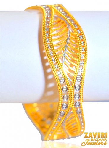 Two Tone 22K Bangle (1 Pc Only) 