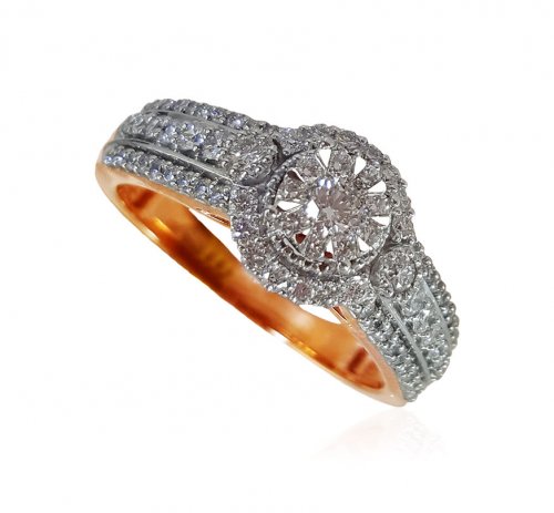 18Karat Gold Diamond Ladies Ring 