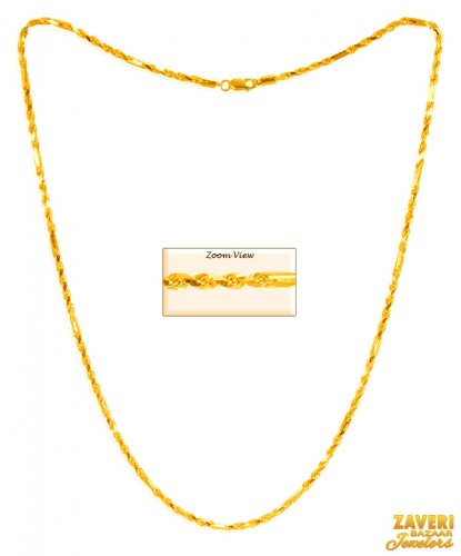 22Kt Gold Rope Chain 