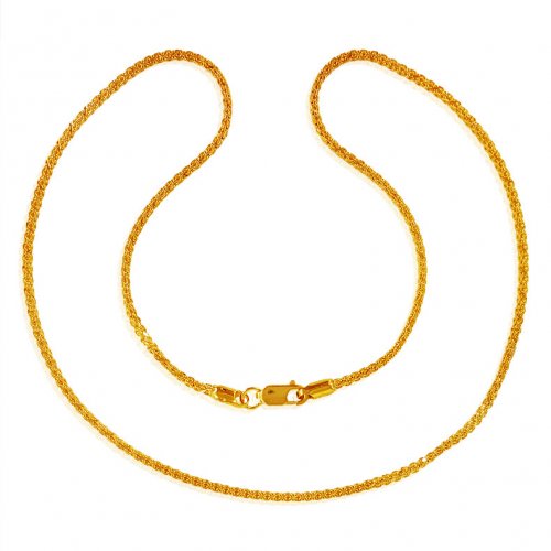 22Karat Gold Kids Chain (14 Inches) 