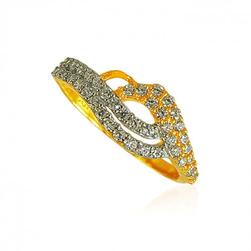 22 Karat Gold Signity Ring for Ladies 