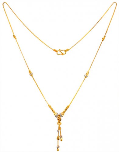 22kt Gold Fancy Chain for Ladies 