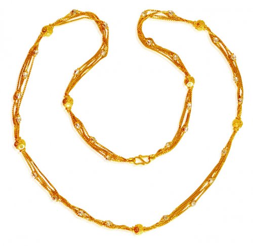 22 Kt Gold 24 Inch Chain 