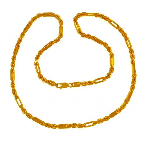 22 Kt Gold Cartier Rope Chain  