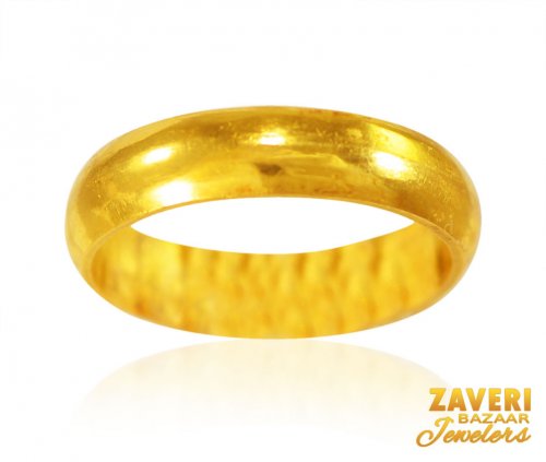 22k Gold Band with Simple Design 