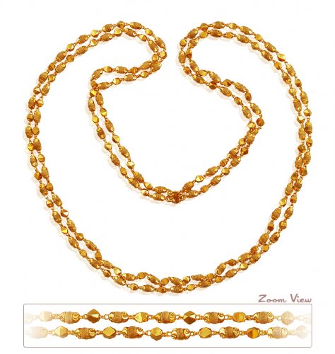 Tulsi Beaded Chain 22k (24 In) 