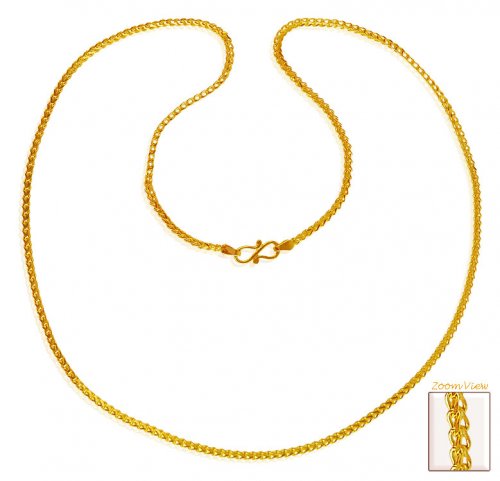 22 Kt Gold Fox Tail Chain 