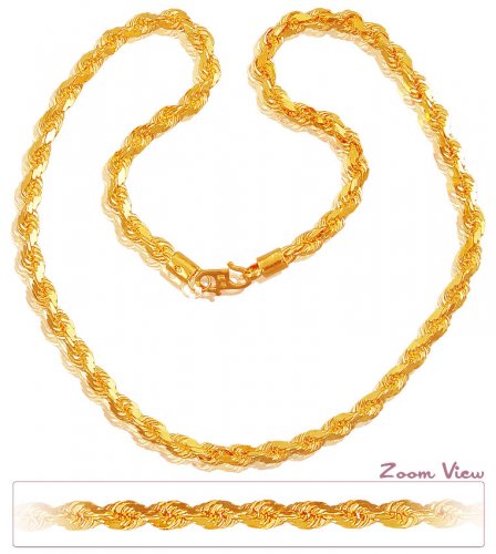 22k Gold Rope Chain (20In) 