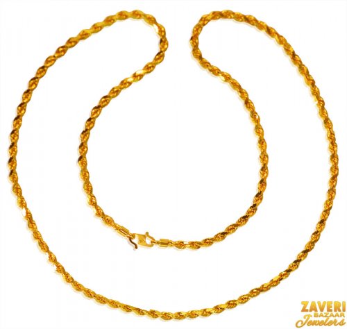 22k Gold  Rope Chain 