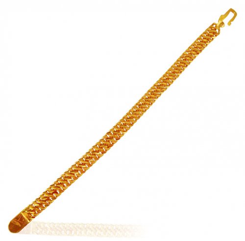 22K Gold Mens Bracelet 