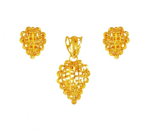 22kt Gold Pendant Set 