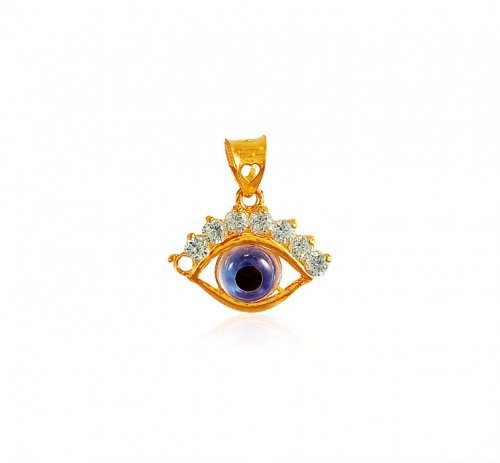 Gold Eye Pendant 