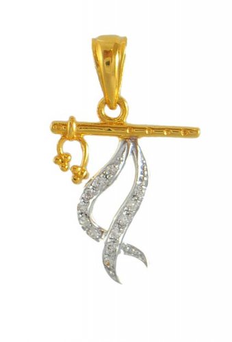 Gold Flute Pendant 