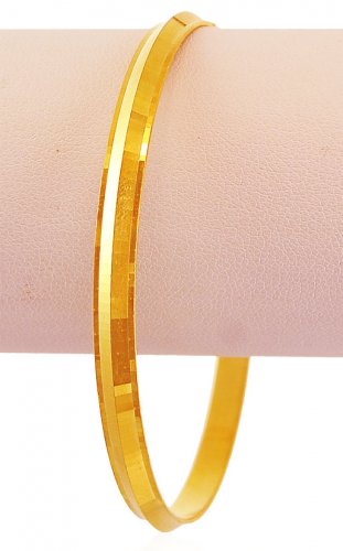 22k Yellow Gold Mens Kada(Small) - AjBa60680 - 22k gold punjabi kada ...