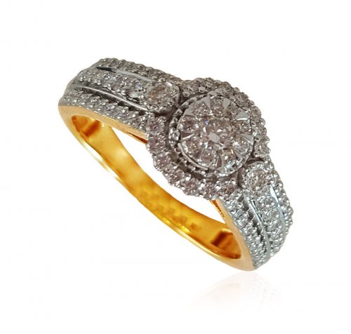 18K Gold Exclusive Diamond Ring 